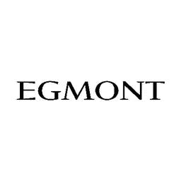 Sort Egmont-logo på hvit bakgrunn